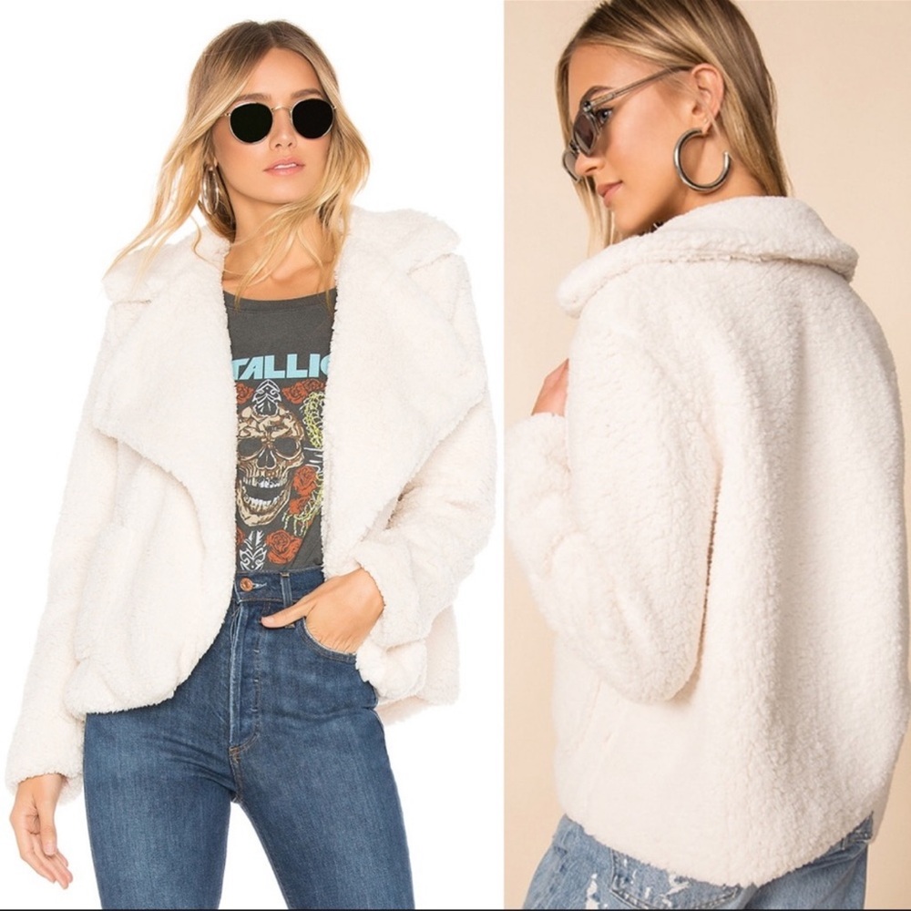 BB Dakota Teddy As They Go Soft Skills Ivory Jacket